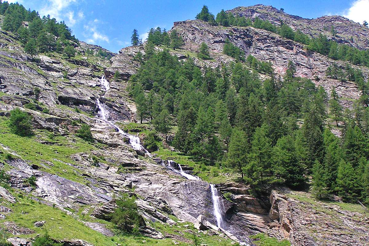 Einer der vielen Wasserfälle im Nationalpark Gran Paradiso, (c) Dieter Schneider