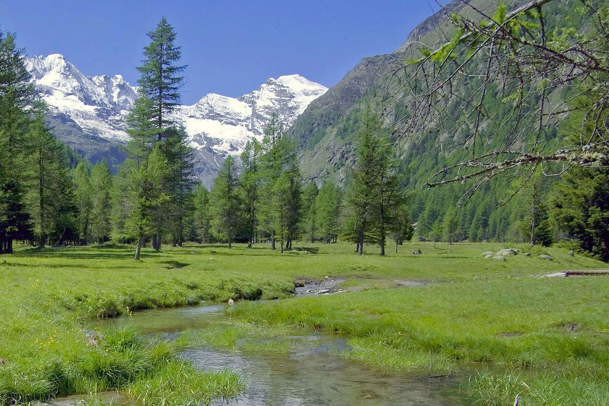 Flusslandschaft im Nationalpark Gran Paradiso