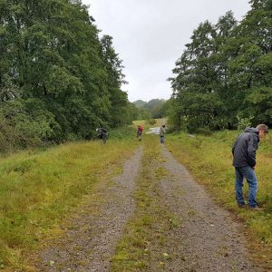 Blick ins Gebiet und auf einige Naturgucker*innen, (c) Josef Alexander Wirth