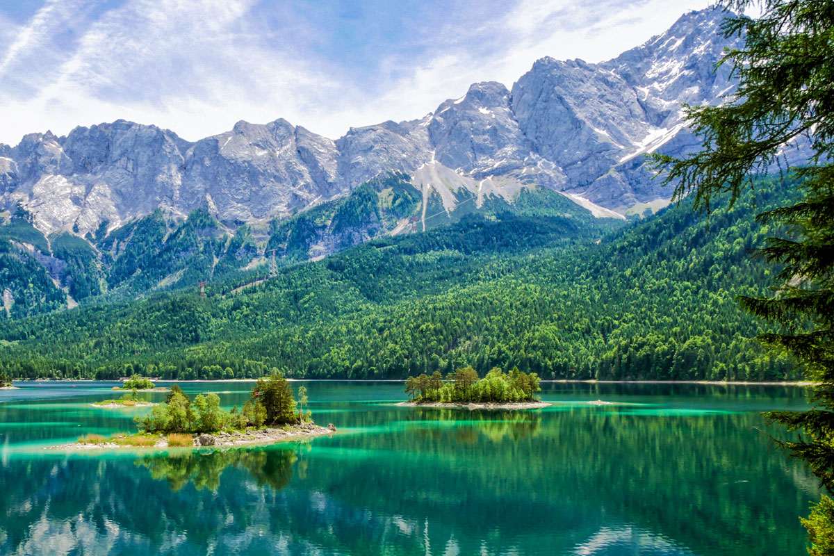 Landschaft am Eibsee, (c) Roswitha Hoffmann/NABU-naturgucker.de