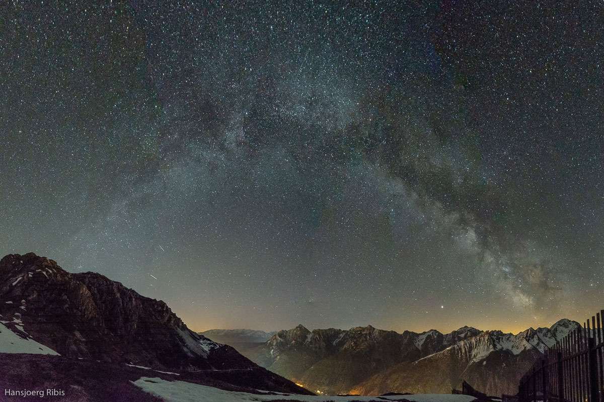 Sternenhimmel über dem Stubaital, (c) Hansjörg Ribis/NABU-naturgucker.de