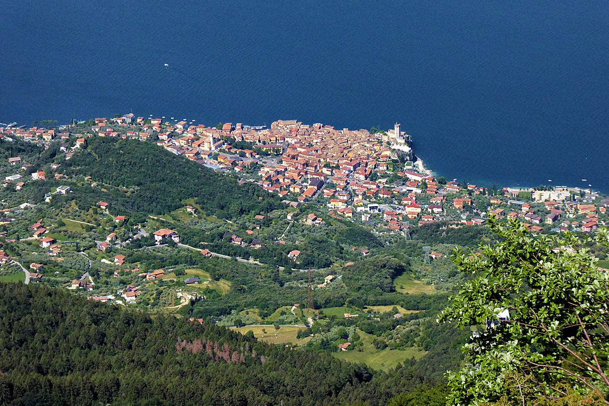 Aussicht vom Monte Baldo auf Malcesine