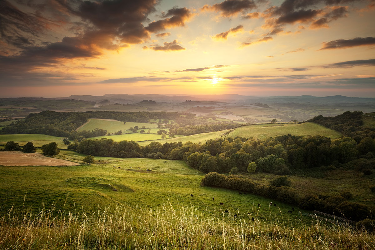 Sonnenuntergang über den Green Hills (c) Northernsecrets