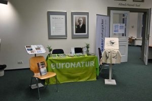 Der Stand von EuroNatur kurz vor der Eröffnung des Kongresses, (c) Ina Siebert