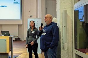 Dr. Milena Stillfried und Ralf Schulte sprachen &uuml;ber Neues aus dem NABU, (c) Gaby Schulemann-Maier