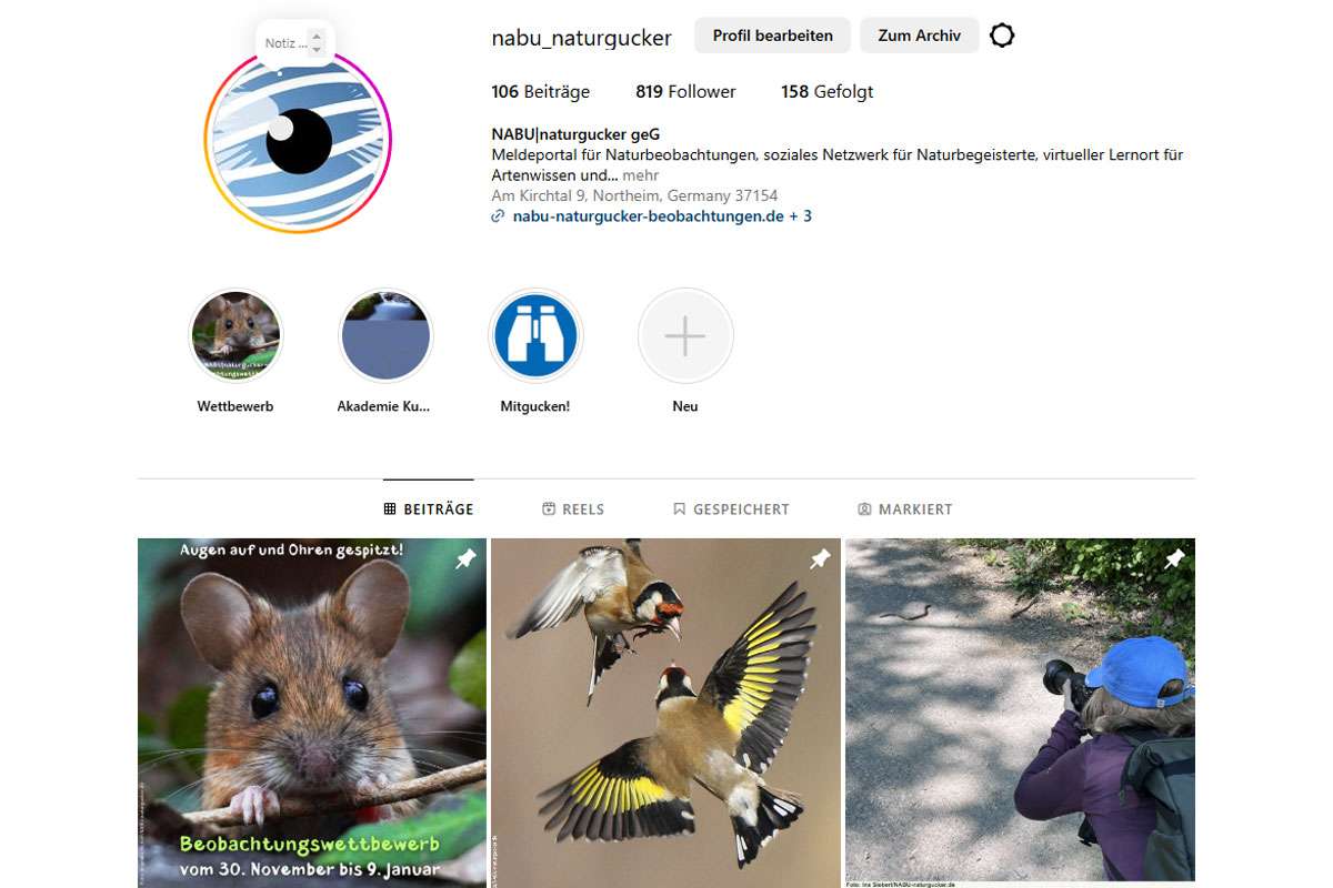 NABU|naturgucker auf Instagram