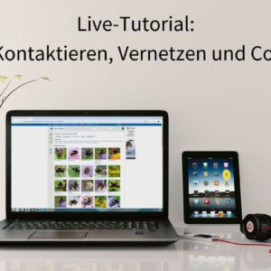 Live-Tutorial: Kontaktieren, Vernetzen und Co., Foto Laptop & Co. (c) Monoar_CGI_Artist/Pixabay