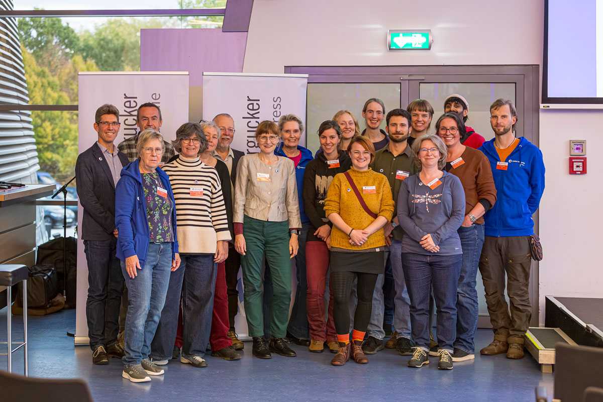 Ein Großteil unseres Teams auf dem NABU|naturgucker-Kongress 2025, (c) Arthur Ulmann